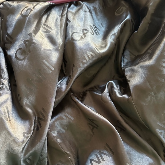 GANNI two tone wool long Sherpa Teddy coat Sz 34 Small S - Picture 12 of 14